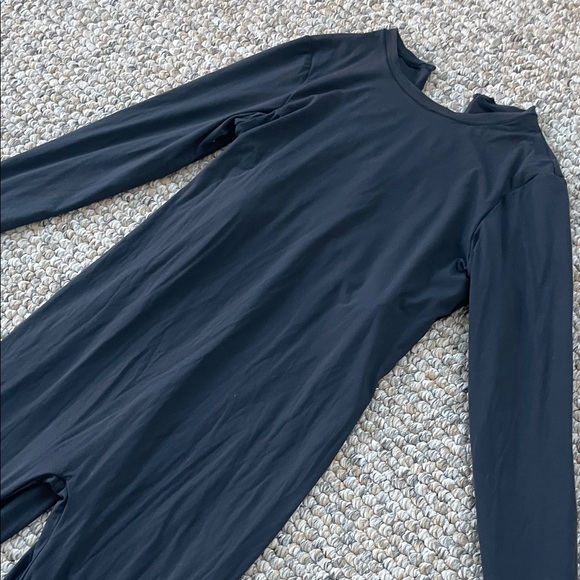 SKIMS Fits Everybody Long Sleeve Catsuit Bodysuit Unitard – Black – Medium - Picture 4 of 7